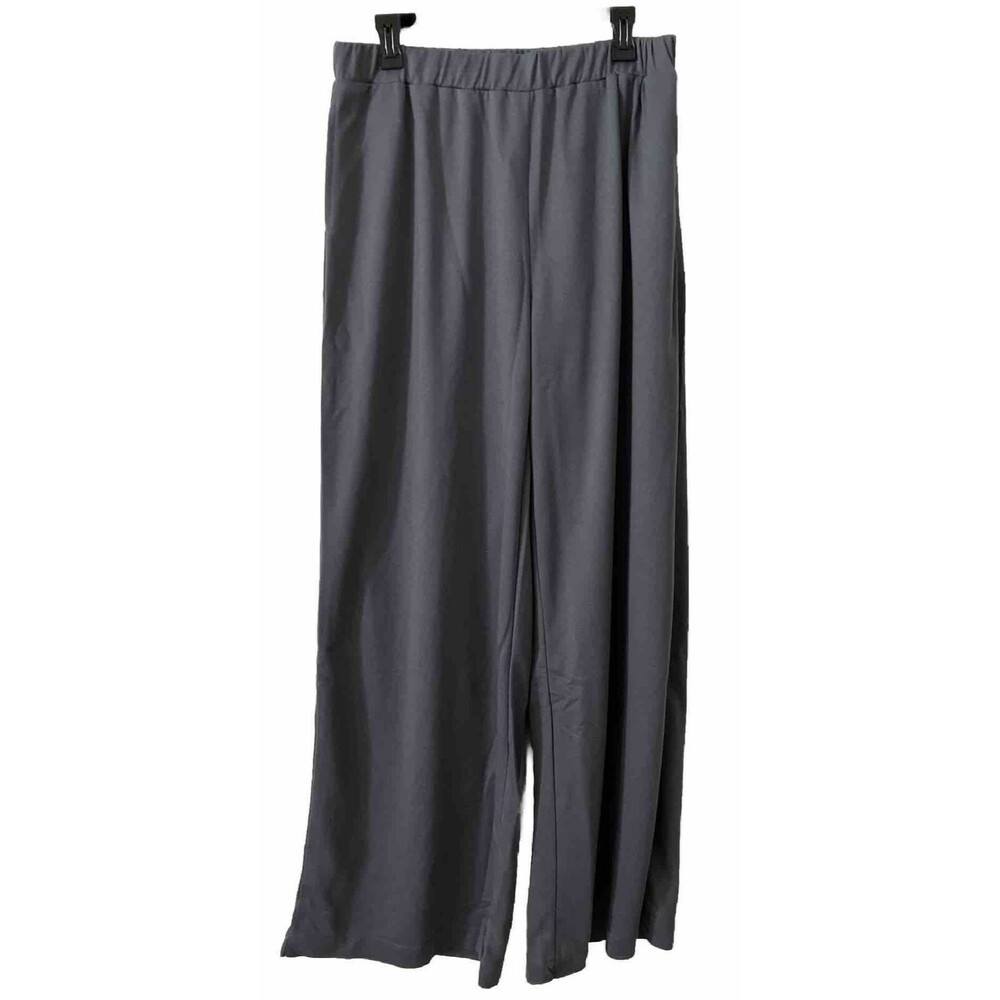 Area Stars Wide Leg Pull On Pant in Gray Elastic Waist Size XL NWT Athleisure